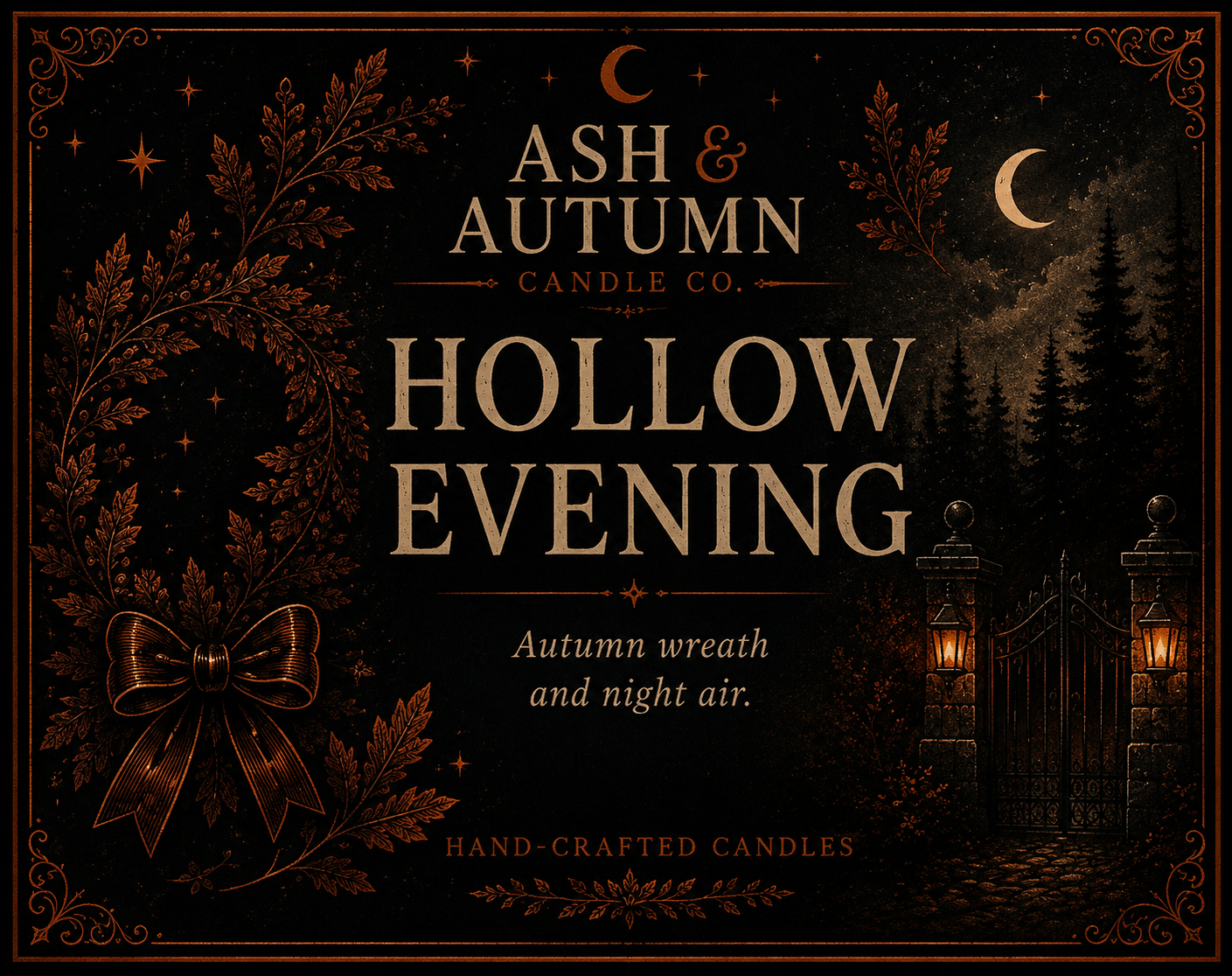 Hollow Evening Wax Melts | Autumn Wreath & Night Air
