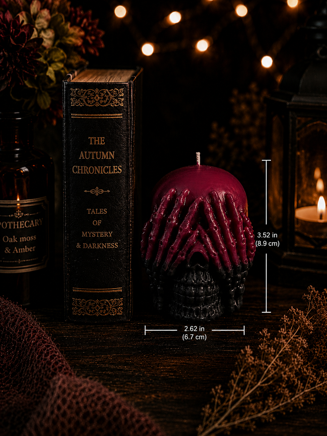 ShadowVeil | 8.2 oz See No Evil Gothic Home Decor  Candle