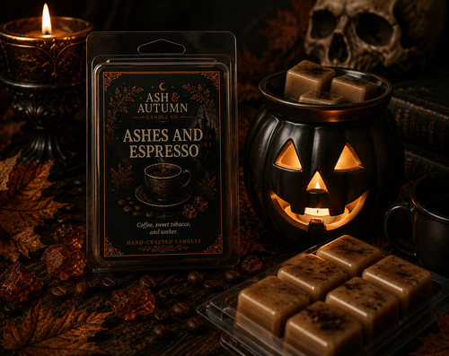 Ashes & Espresso Handcrafted Wax Melts Inspired by Dark Coffee, Sweet Tobacco & Amber