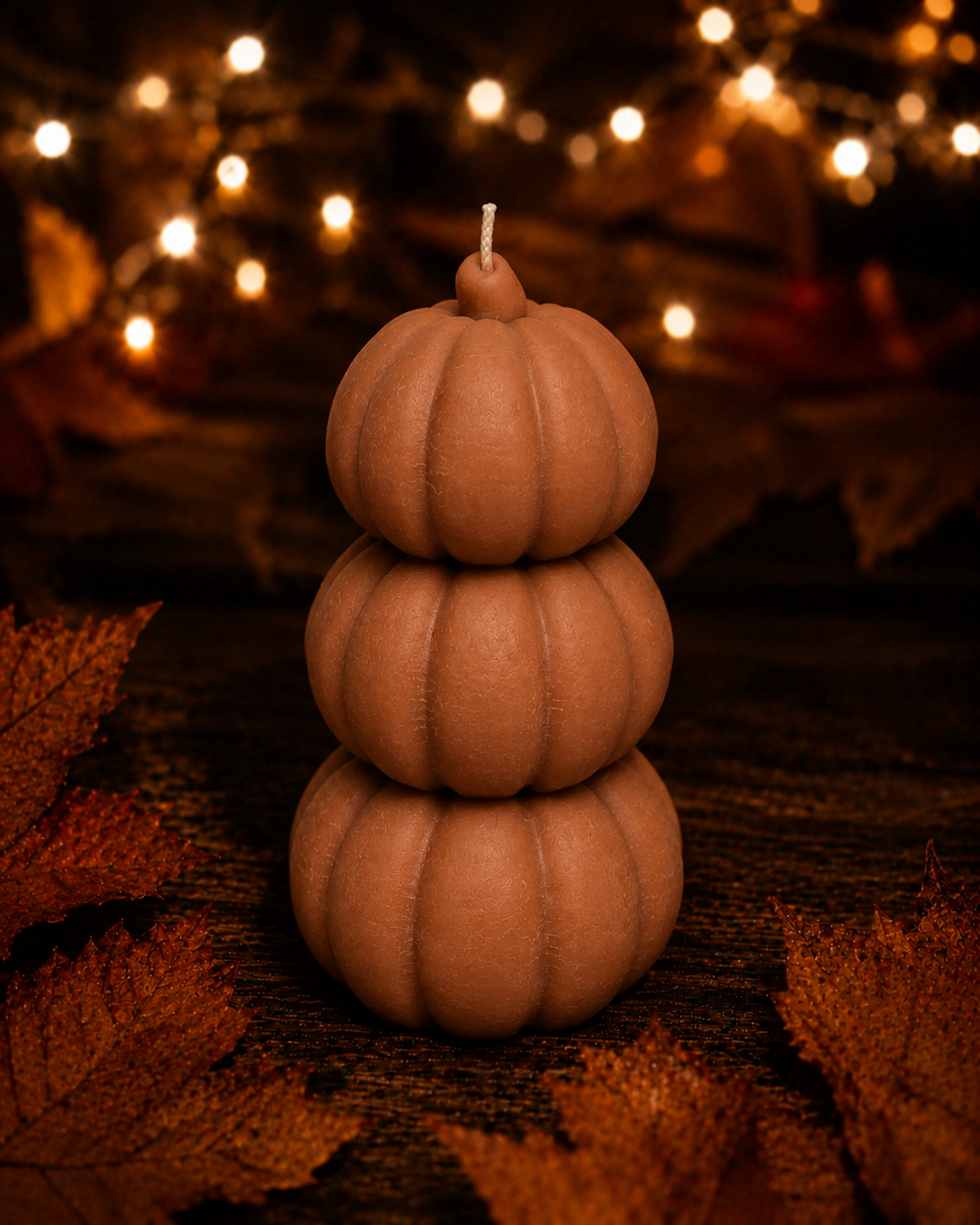 The Pumpkin Keep | 4.2 oz Stacked Pumpkin Gothic Home Decor  Candle